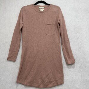 Cynthia Rowley Sweater Dress Womens XS Cashmere Long Sleeve Pocket Knit Pullover
